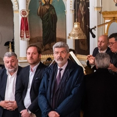 Ο Ναπολέων Μαραβέγιας στον Πανηγυρικό Εσπερινό στα Κουρουκλάτα [εικονες]