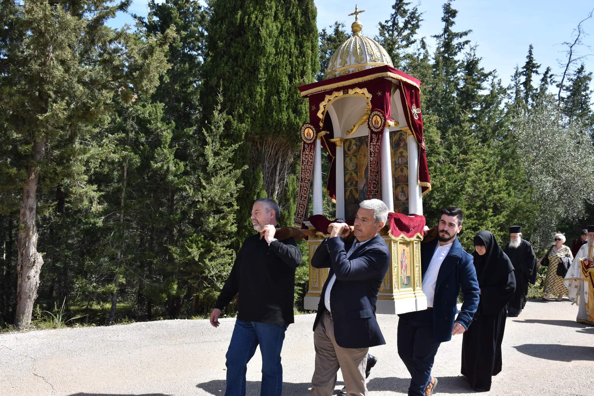 Ο Παναγής Καππάτος στο Μοναστήρι του Αγ