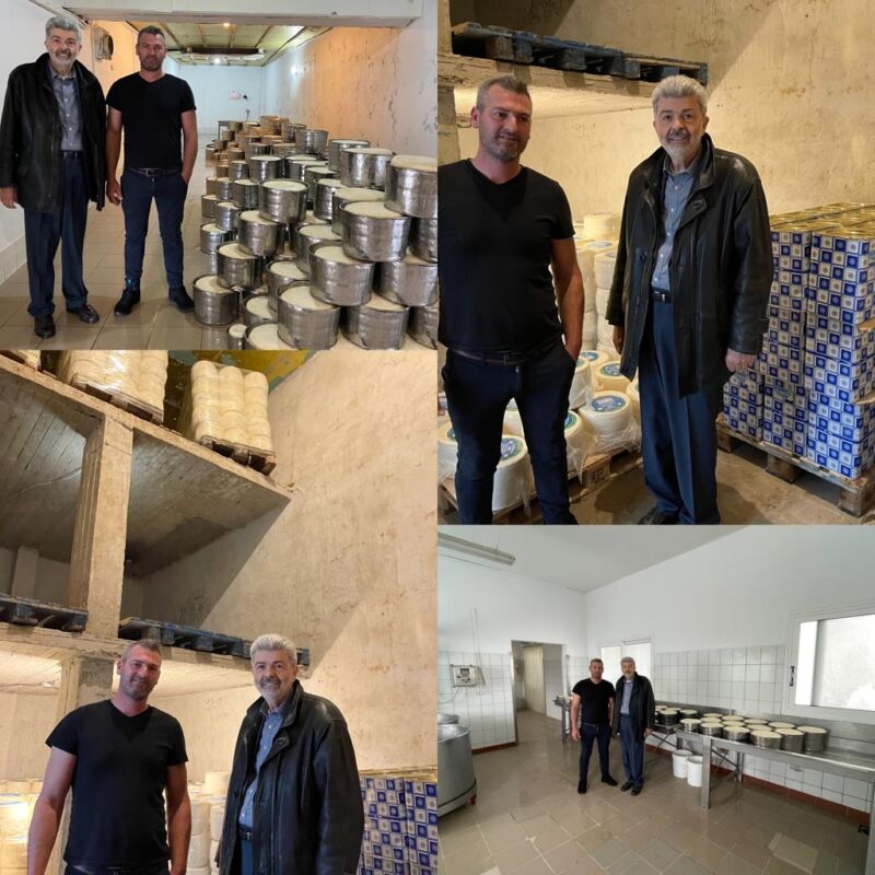 Ο Ναπολέων Μαραβέγιας δίπλα στις τυροκομικές επιχειρήσεις της Κεφαλονιάς [εικόνες]