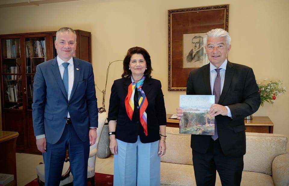 Στην Κέρκυρα ο Γερμανός Πρέσβης –Συνάντηση με τη Ρόδη Κράτσα Τσαγκαροπούλου [εικόνα]