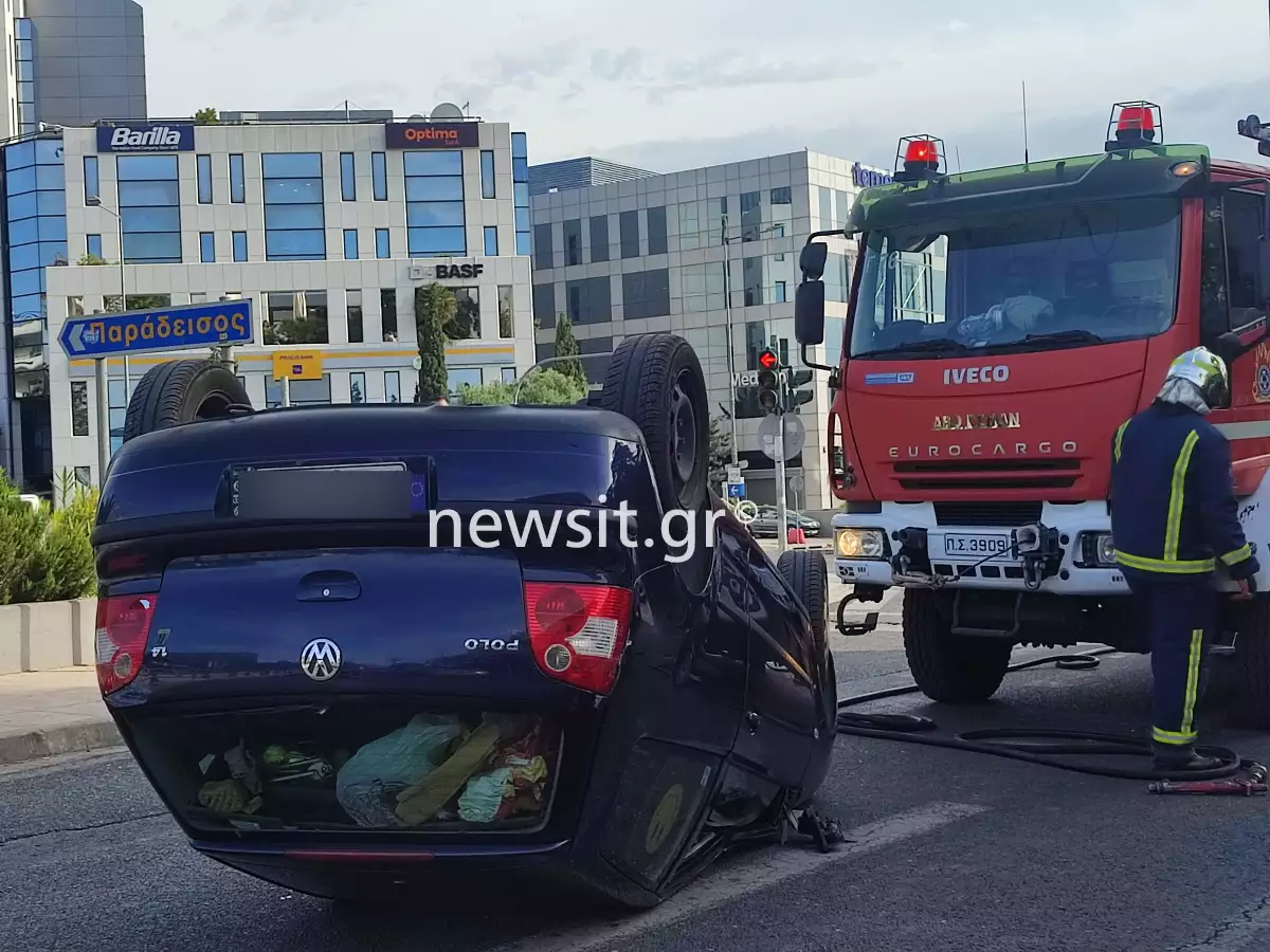 Σοβαρό τροχαίο για τη μετεωρολόγο Χριστίνα Σούζη στη Λεωφόρο Κηφισίας