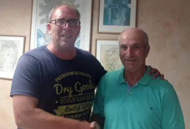 Ο Κώστας Διακάτος με τον Νίκο Ανουσάκη