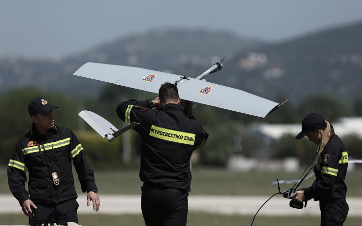 Πτήσεις στην Κεφαλονιά από το Drone της Πυροσβεστικής και της Πολιτικής Προστασίας