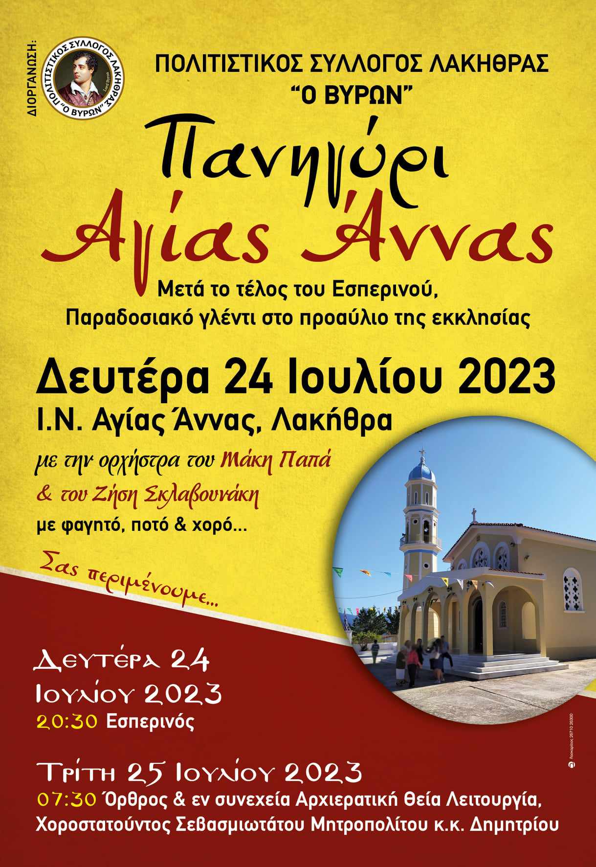 Τη Δευτέρα το μεγάλο πανηγύρι της Αγ