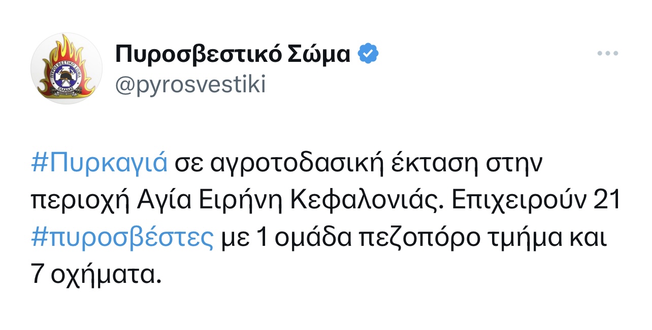 Μεγάλη φωτιά κοντά στην Αγία Ειρήνη [εικόνες]