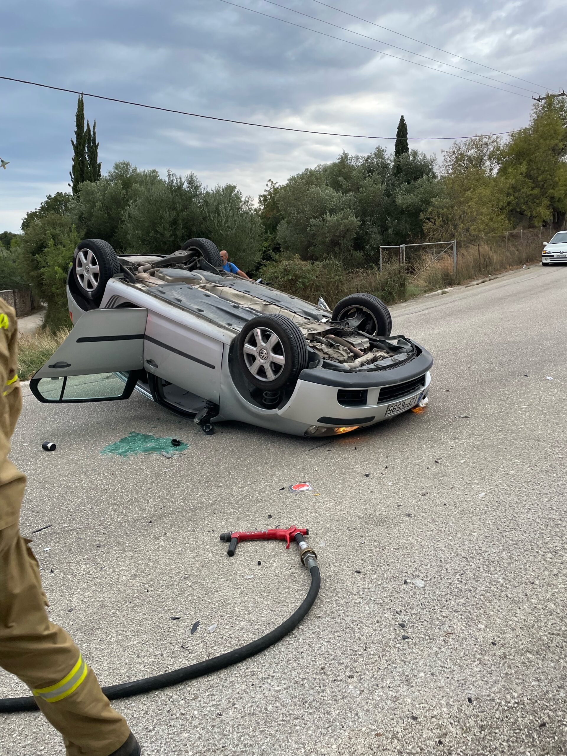 Τροχαίο με 2 οχήματα στα Μεταξάτα