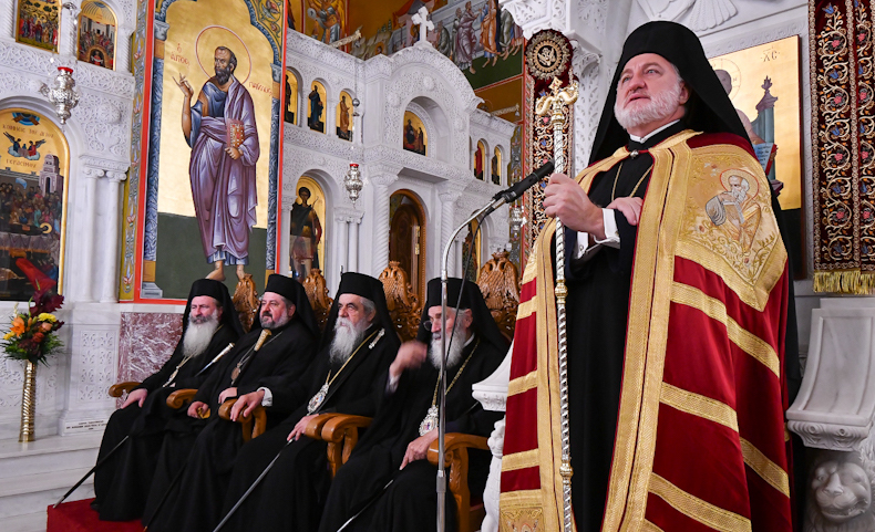 Αρχιεπίσκοπος Ελπιδοφόρος από την Κεφαλονιά: «Ο Άγιος Γεράσιμος να πρεσβεύει Ειρήνη σε όλο τον κόσμο»  Λάμπρος Πολυαρχιερατικός Εσπερινός στα Ομαλά [εικόνες +βίντεο]