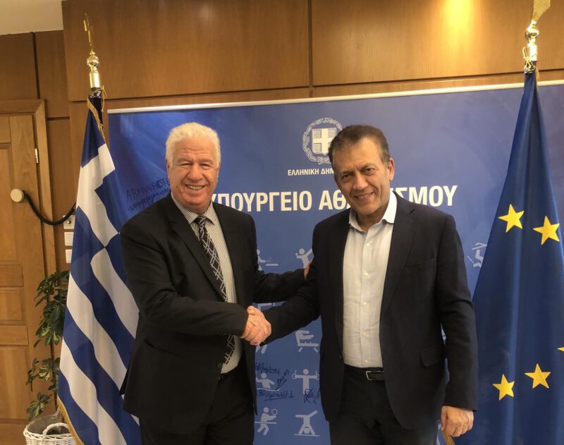 Θέματα αθλητικών υποδομών στη συνάντηση του νέου Περιφερειάρχη Γιάννη Τρεπεκλή με τον Αν. Υπουργό Αθλητισμού Ιωάννη Βρούτση