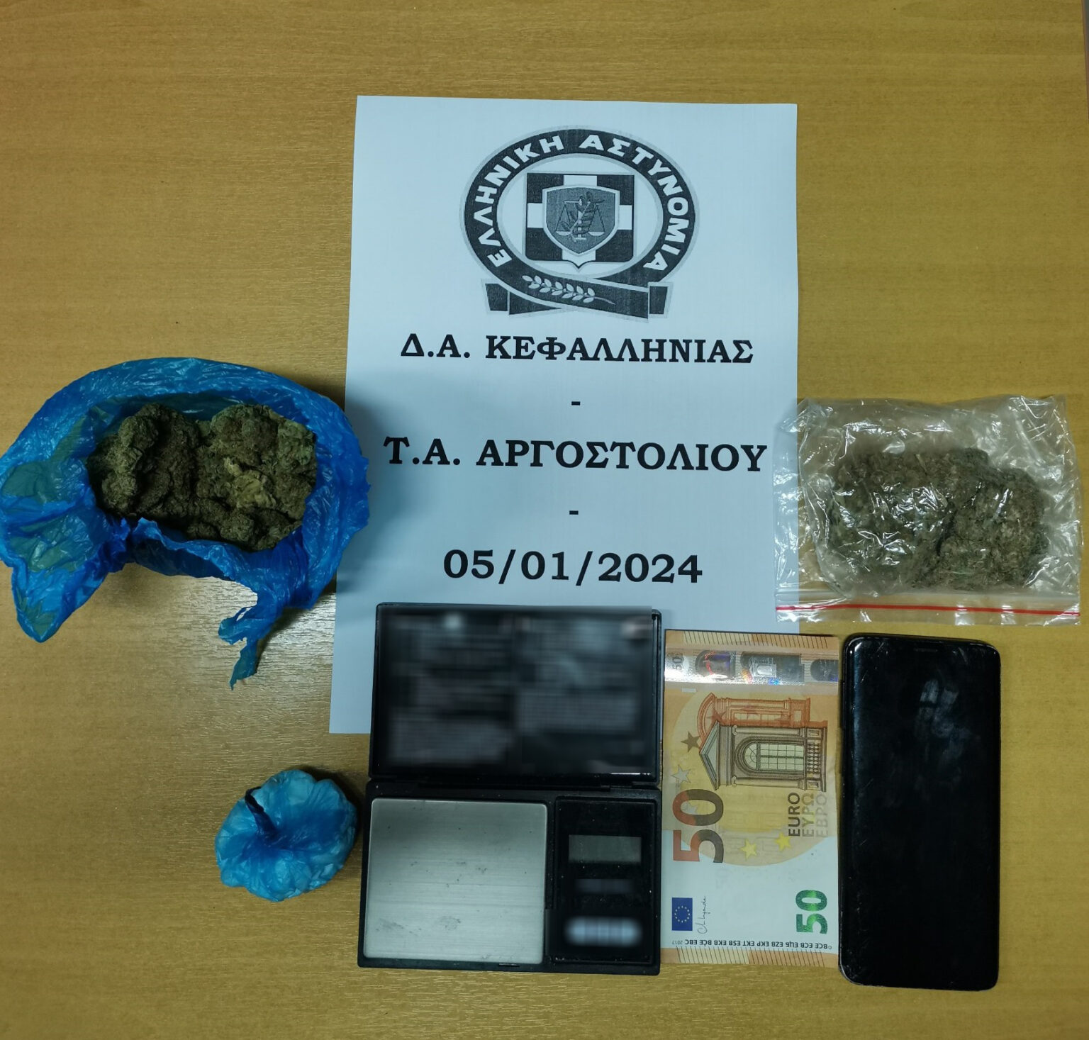Κεφαλονιά: Νέα σύλληψη 51χρονου για διακίνηση και μεταφορά κοκαίνης και κάνναβης