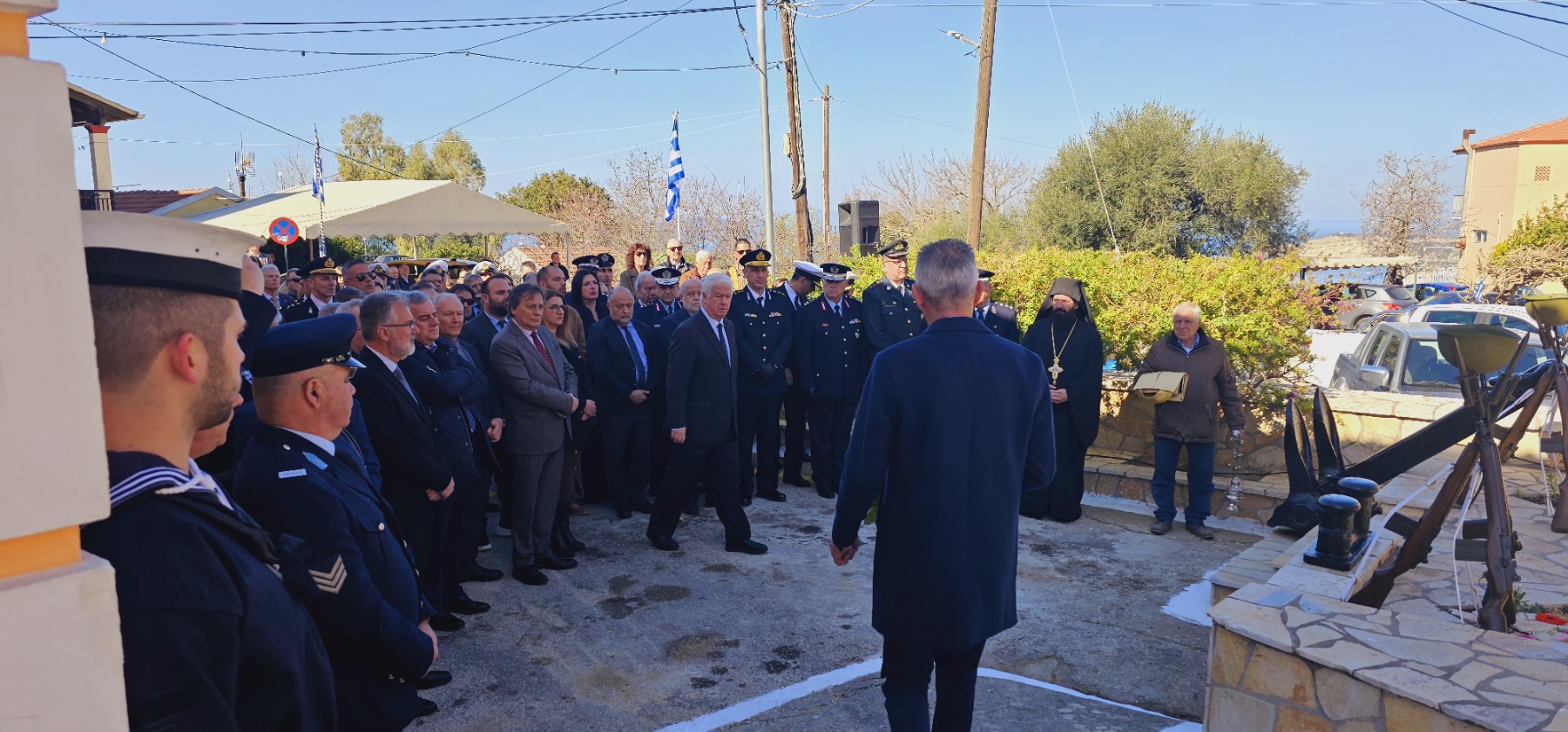 Ο Περιφερειάρχης Γιάννης Τρεπεκλής στο μνημόσυνο του Πλοιάρχου Έκτορα Γιαλοψού [εικόνες]