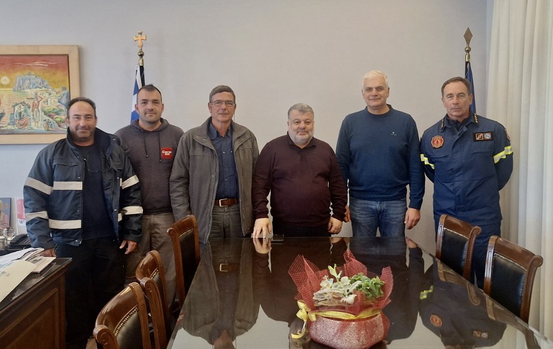 Τον Δήμαρχο Αργοστολίου επισκέφθηκε ο νέος Διοικητής της Πυροσβεστικής Υπηρεσίας