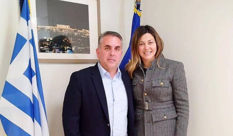 Συνάντηση Στανίτσα με την υπουργό Σοφία Ζαχαράκη στην Αθήνα