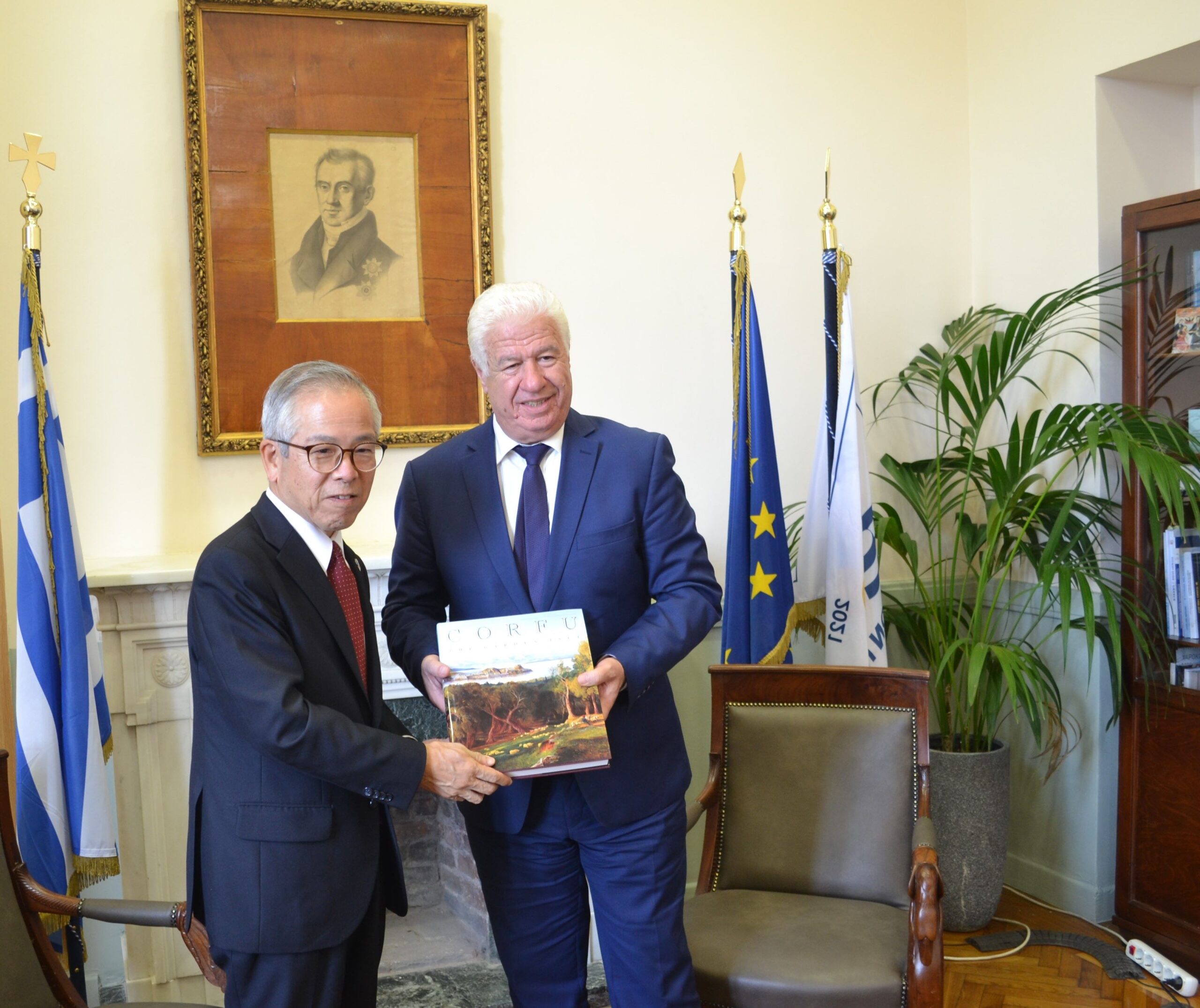 Τον Περιφερειάρχη Ιονίων Νήσων επισκέφθηκε ο νέος Πρέσβης της Ιαπωνίας στην Ελλάδα, Ιτό Κοΐτσι
