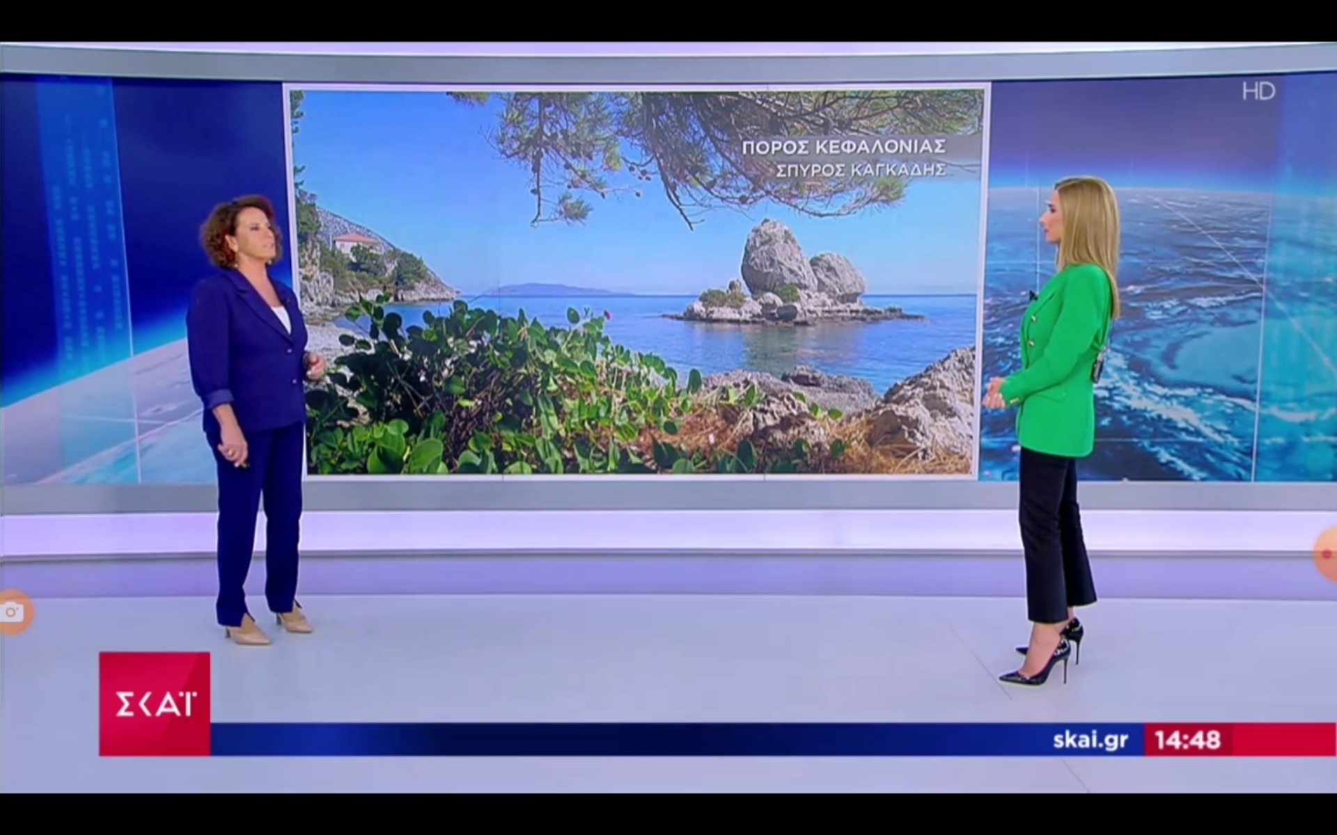 Ο Πόρος Κεφαλονιάς “δρόσισε” το Μεσημβρινό Δελτίο Ειδήσεων του ΣΚΑI [βίντεο]