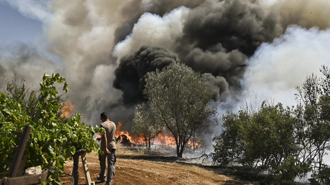 Πύρινη κόλαση στην Κορινθία: Ήχησε 112 για ετοιμότητα – Οι φλόγες κατευθύνονται προς Κούτσι Νεμέας