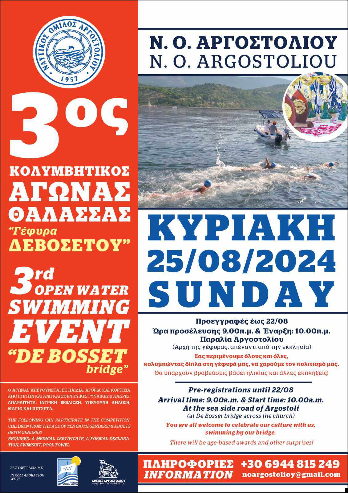 3ος ΚΟΛΥΜΒΗΤΙΚΟΣ ΑΓΩΝΑΣ ΘΑΛΑΣΣΑΣ ΝΟΑΡΓΟΣΤΟΛΙΟΥ