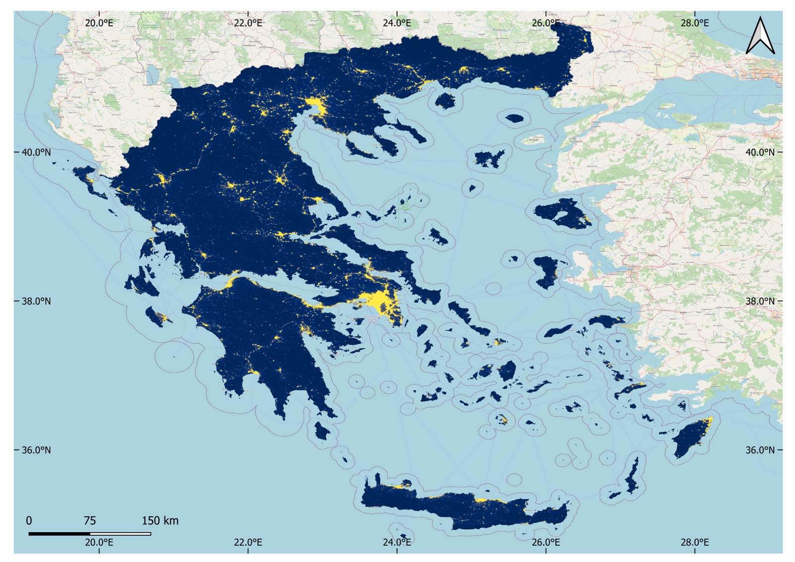 Τι αποκαλύπτουν τα νυχτερινά φώτα για την Κεφαλονιά και την υπόλοιπη Ελλάδα