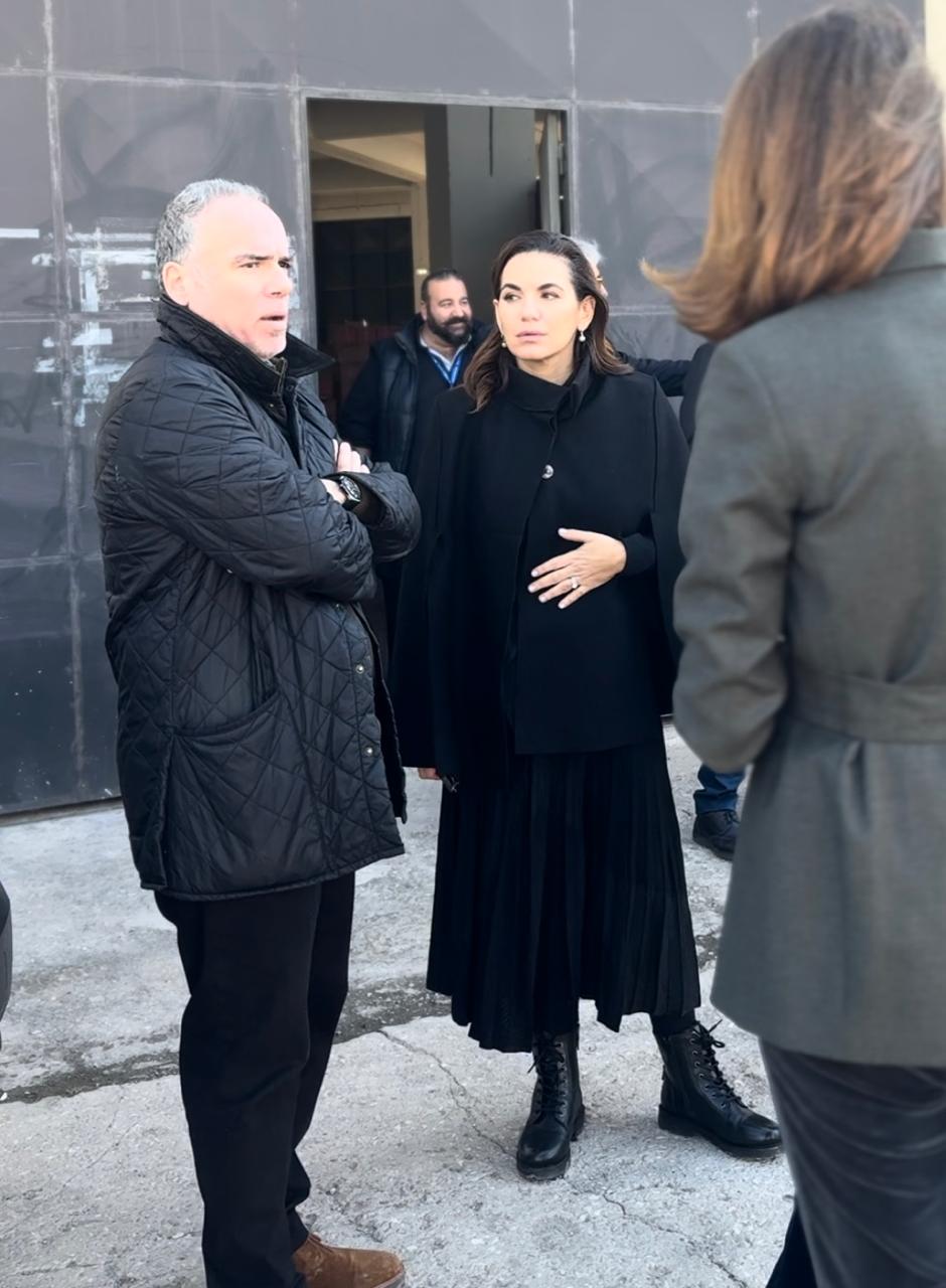 Επίσκεψη Όλγας Κεφαλογιάννη στο κτήριο όπου φυλάσσεται το αρχείο του ΕΟΤ.