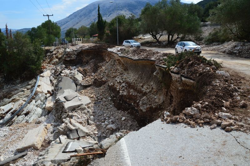 Νέα αντιπλημμυρικά έργα στην Κεφαλονιά: Στόχος η ανακούφιση των πληγεισών περιοχών