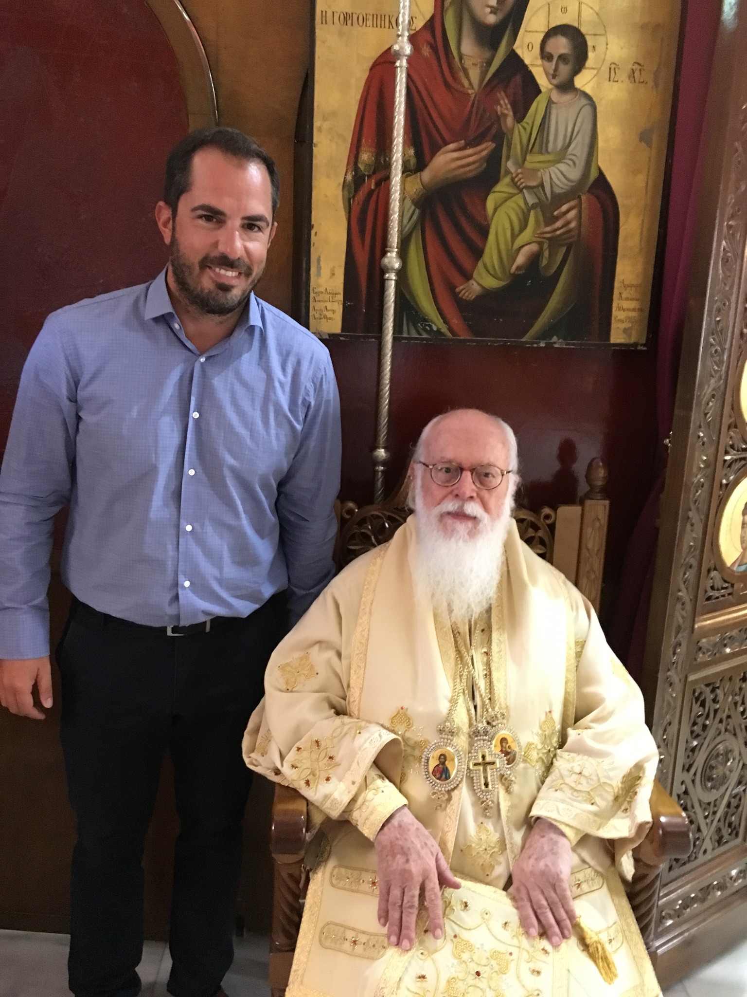 Παναγής Φωκάς: Ο δικός μας Αρχιεπίσκοπος -Αναμνήσεις από μια ιερή στιγμή στο Μαρκόπουλο