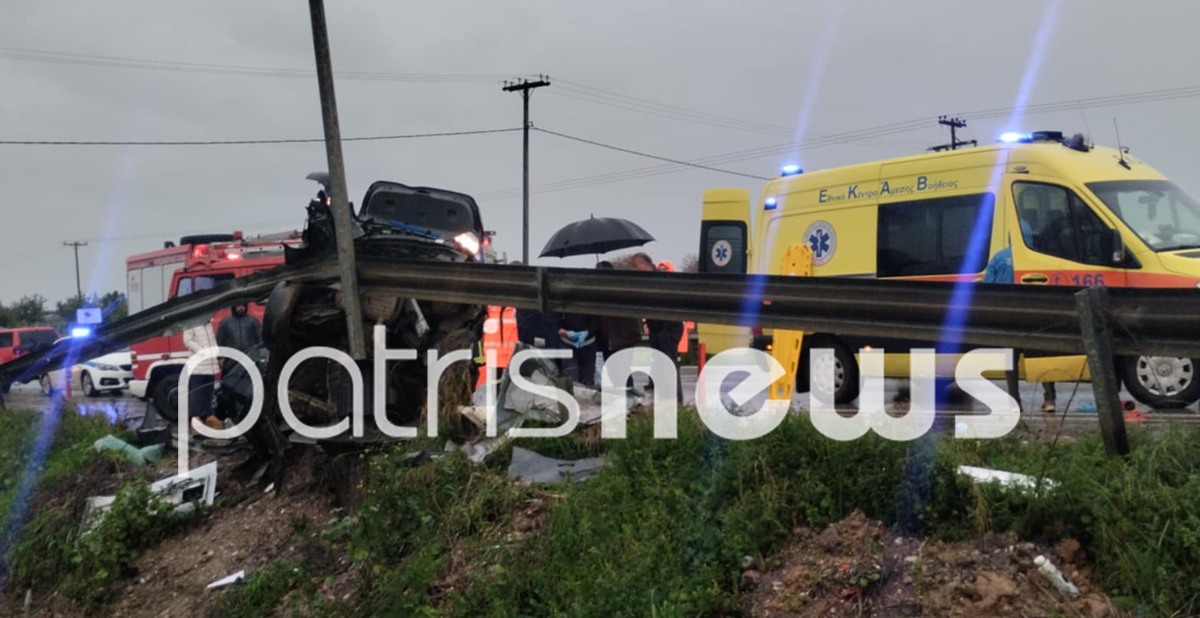 Πατρών Πύργου: Πολύ σοβαρό τροχαίο –Μετωπική ΙΧ με λεωφορείο του ΚΤΕΛ Kεφαλονιάς [εικόνες]