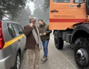 Σε καθαρισμό του δρόμου που οδηγεί στον Αίνο προχώρησε η υπηρεσία Πολιτικής Προστασίας