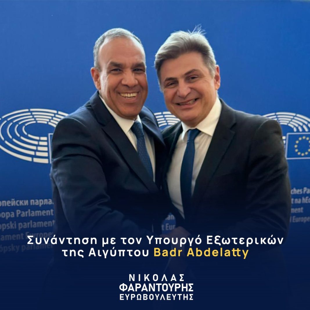 Συνάντηση του Νικόλα Φαραντούρη με τον ΥΠ.ΕΞ. της Αιγύπτου