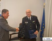 Εθιμοτυπική επίσκεψη του νέου Διοικητή Πυροσβεστικών Υπηρεσιών Κεφαλληνίας και Ιθάκης στο Δημαρχείο Αργοστολίου