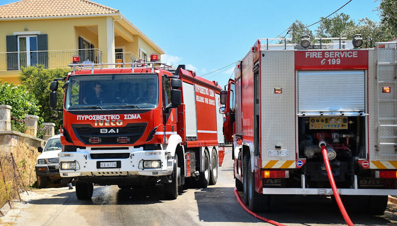 Φωτιά σε μονοκατοικία στo Ληξούρι  Τέθηκε υπό έλεγχο μετά από λίγο