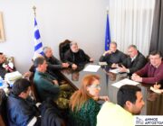 Συνάντηση Δημάρχου Αργοστολίου με Κλιμάκιο του ΠΑΣΟΚ για τα προβλήματα από τις πλημμύρες