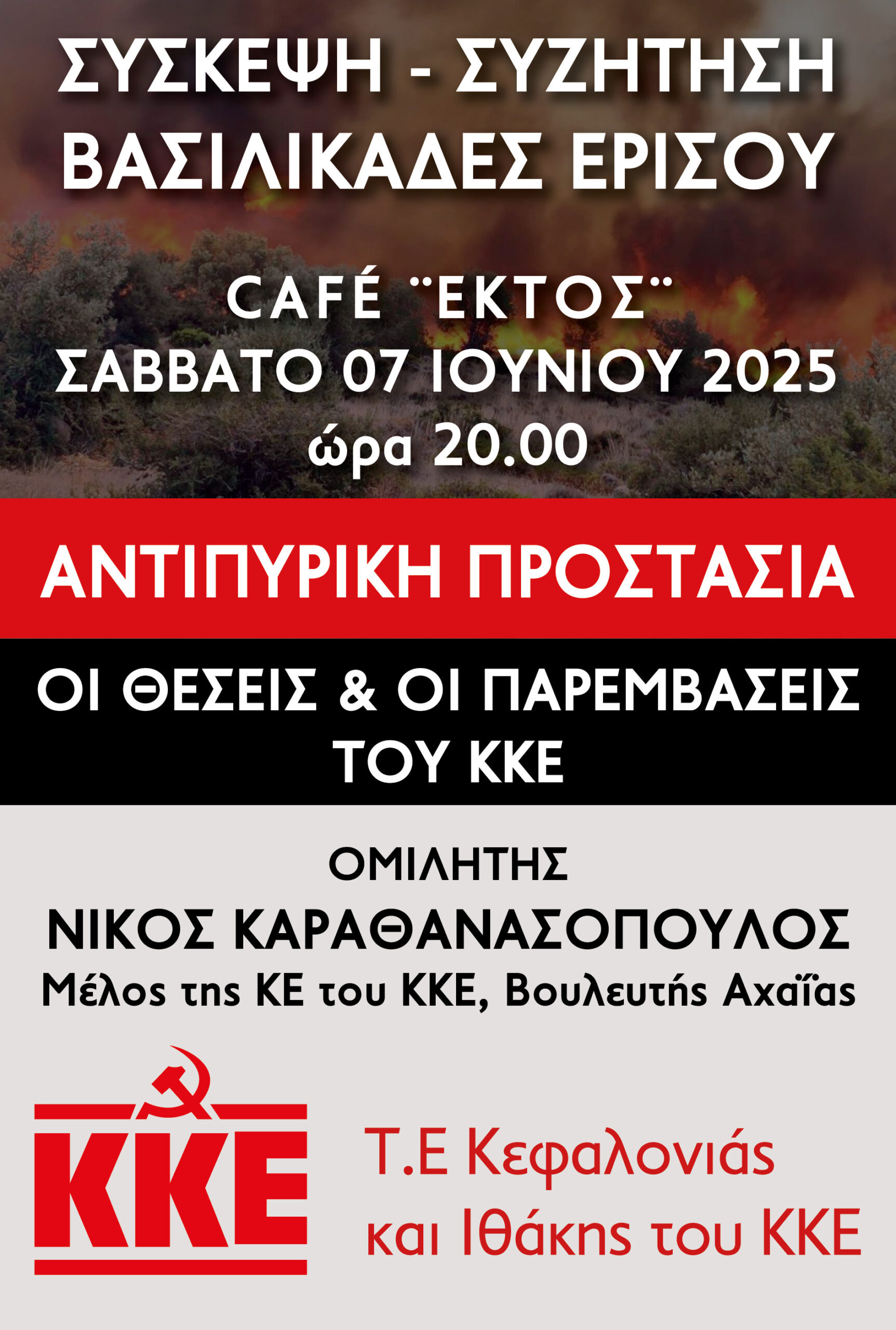 ΑΝΤΙΠΥΡΙΚΗ ΠΡΟΣΤΑΣΙΑ – ΟΙ ΘΕΣΕΙΣ ΚΑΙ ΟΙ ΠΑΡΕΜΒΑΣΕΙΣ ΤΟΥ ΚΚΕ