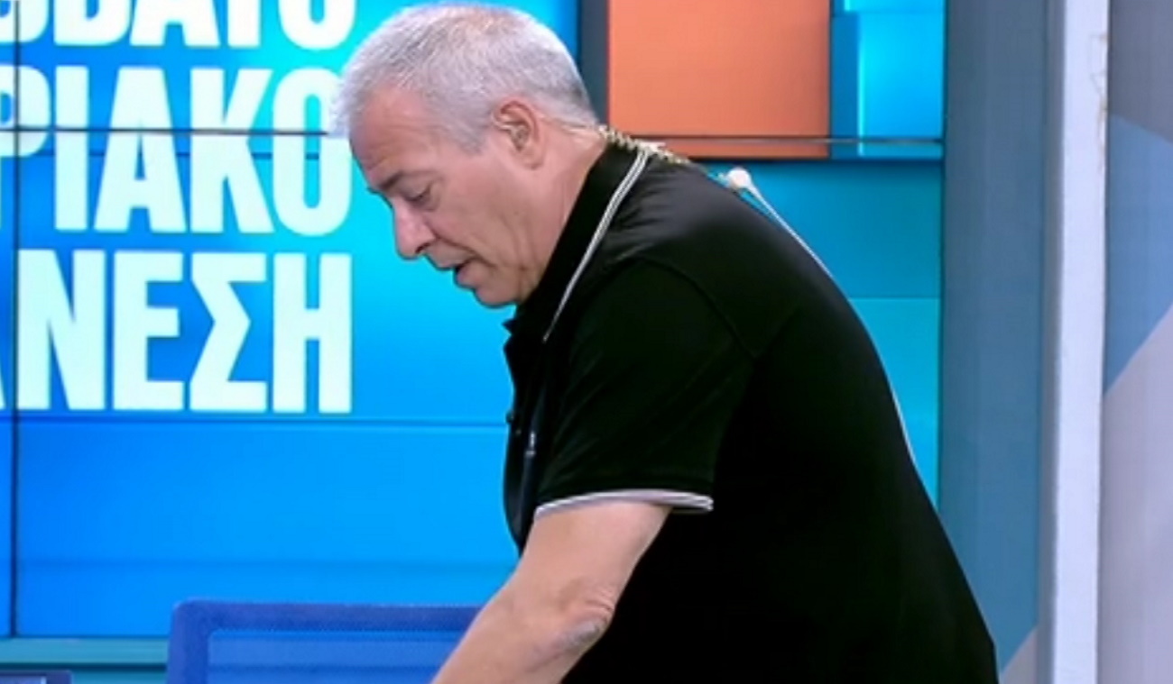 Νίκος Μάνεσης: Αποχώρησε μισή ώρα πριν το τέλος της εκπομπής