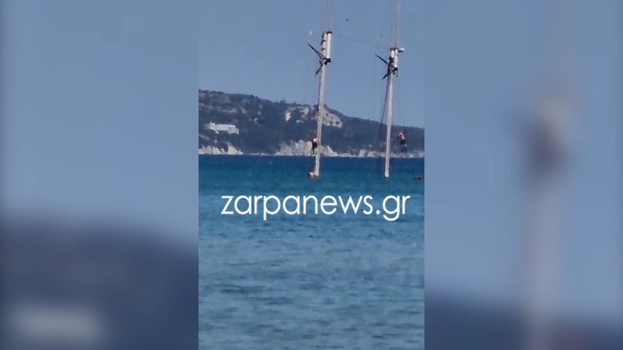 Χανιά: Επικίνδυνες βουτιές από νεαρούς – Πηδούν από το κατάρτι βυθισμένου ιστιοφόρου (βίντεο)