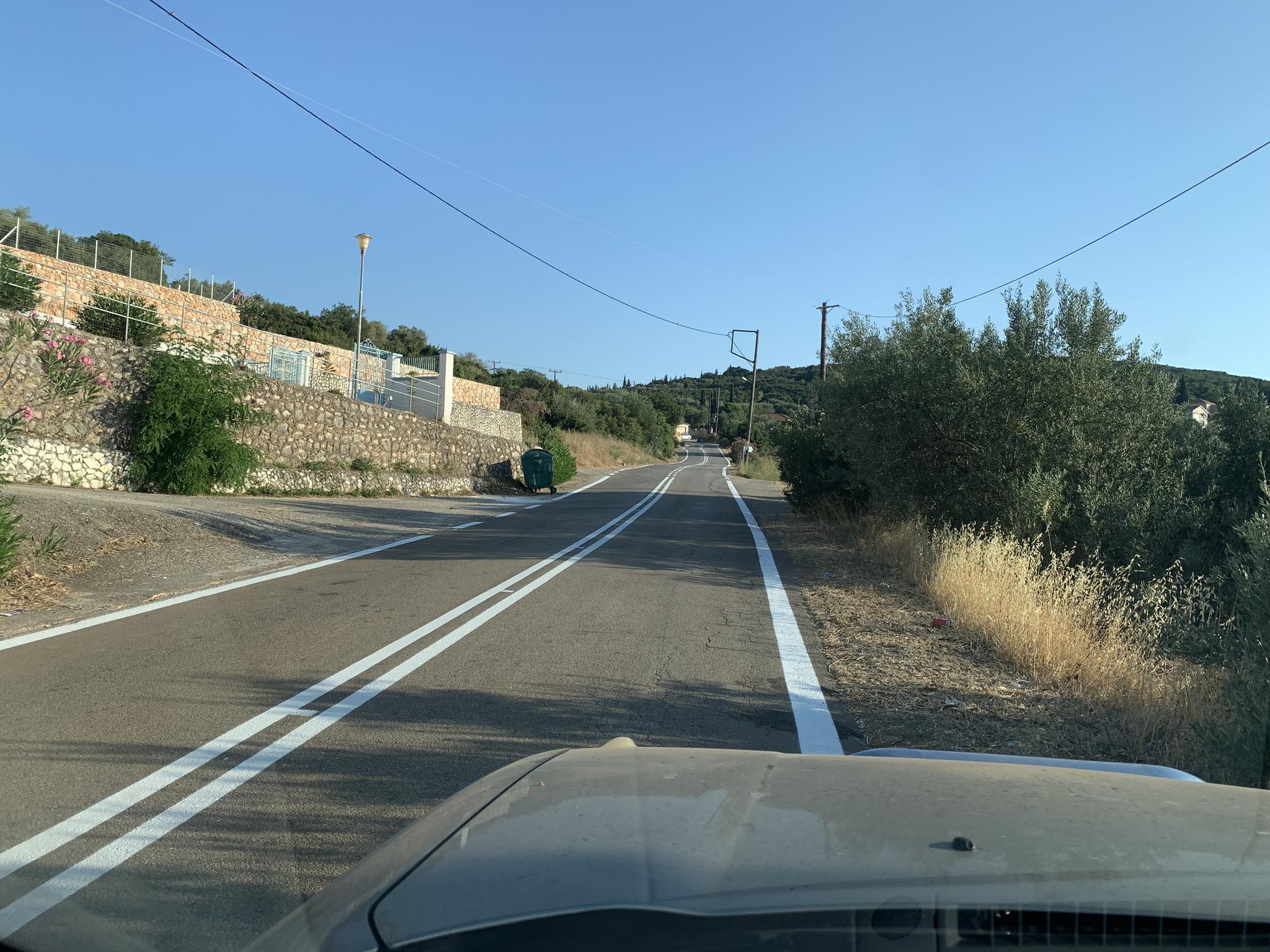 Διαγράμμιση επαρχιακού οδικού δικτύου