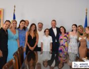 Ο Simon Pegg στον Δήμαρχο Αργοστολίου