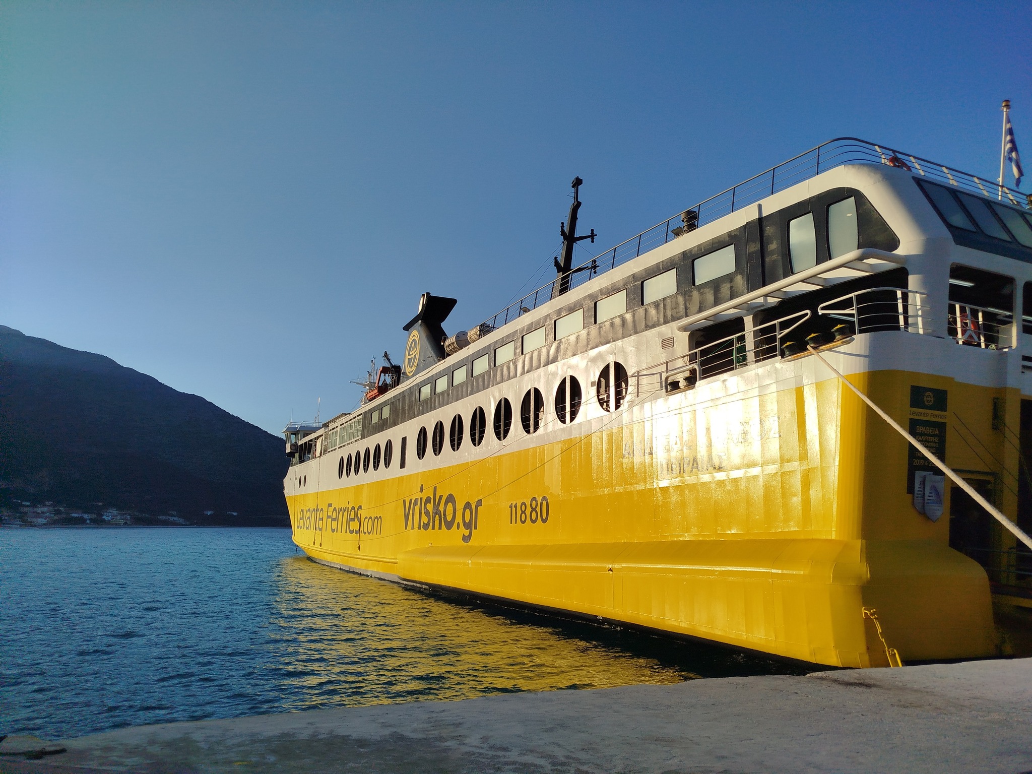 Έκτακτα Δρομολόγια της Levante Ferries Σάμη–Κυλλήνη 22, 23 και 24 Αυγούστου