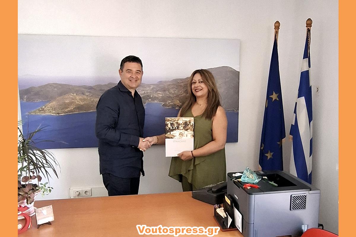 Επίσκεψη του Προέδρου της Εταιρείας, Ithacan Historical Society στην Έπαρχο Ιθάκης