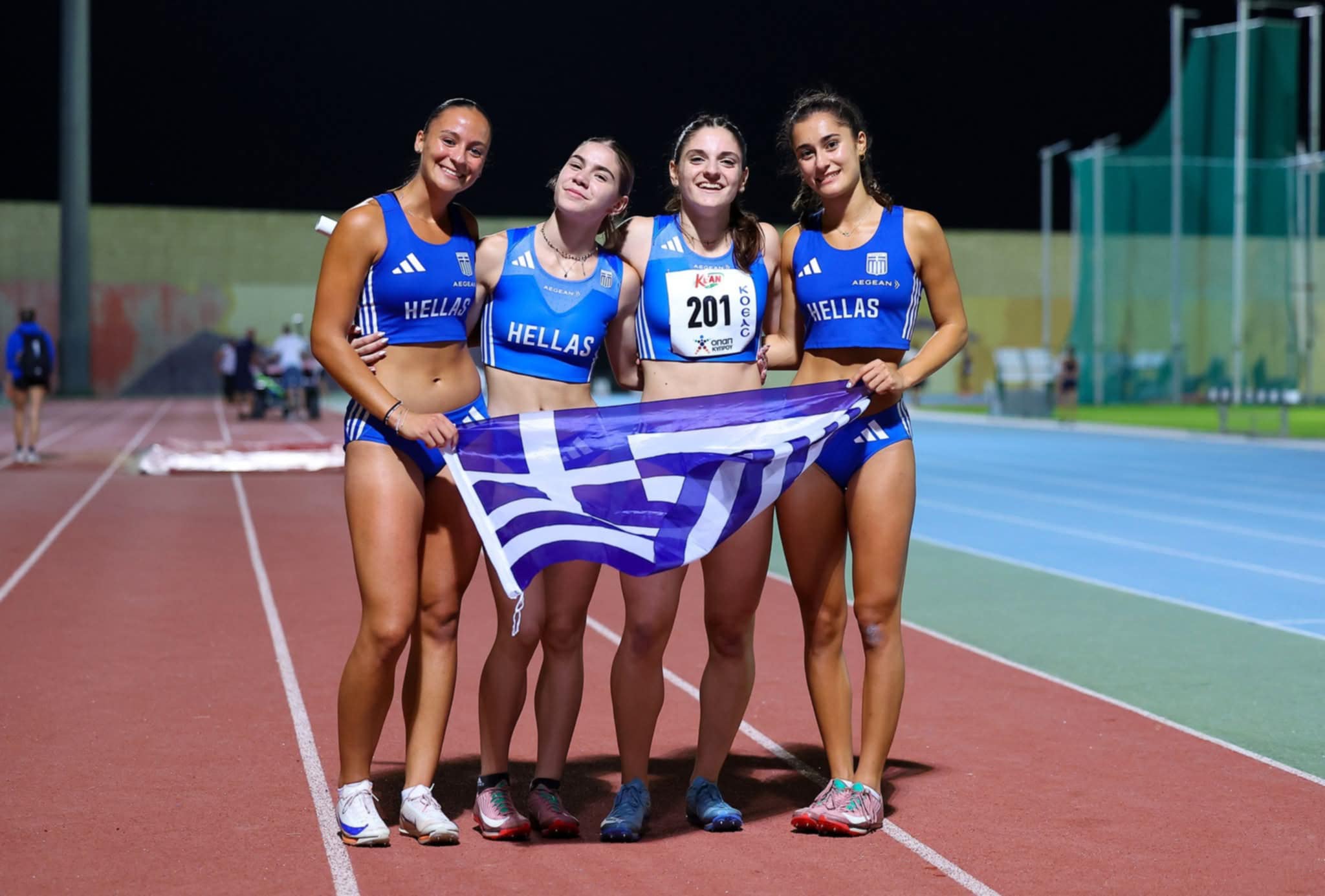 Η Αποστολία χρυσό και ρεκόρ Ελλάδας στα 4×100 στη Λευκωσία