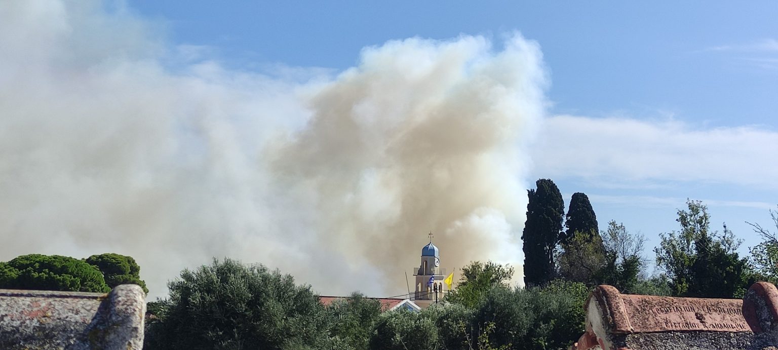 Κατεπείγον: Ξέσπασε φωτιά στη Λειβαθώ Ήχησε το “112”