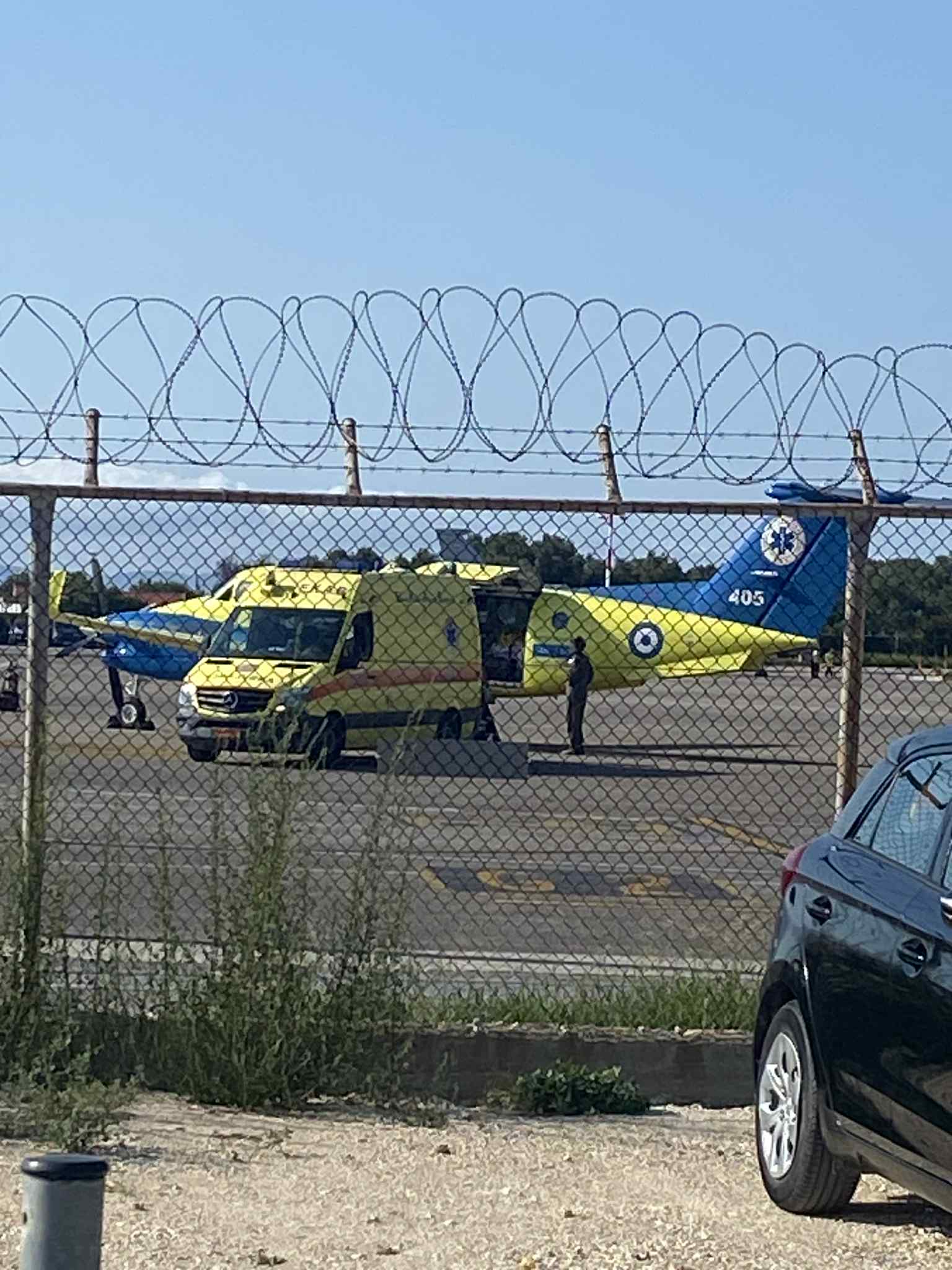 Κεφαλονιά: Αεροδιακομιδή εγκαυματία μετά από φωτιά σε ηλεκτρονικό στρώμα [εικόνες]
