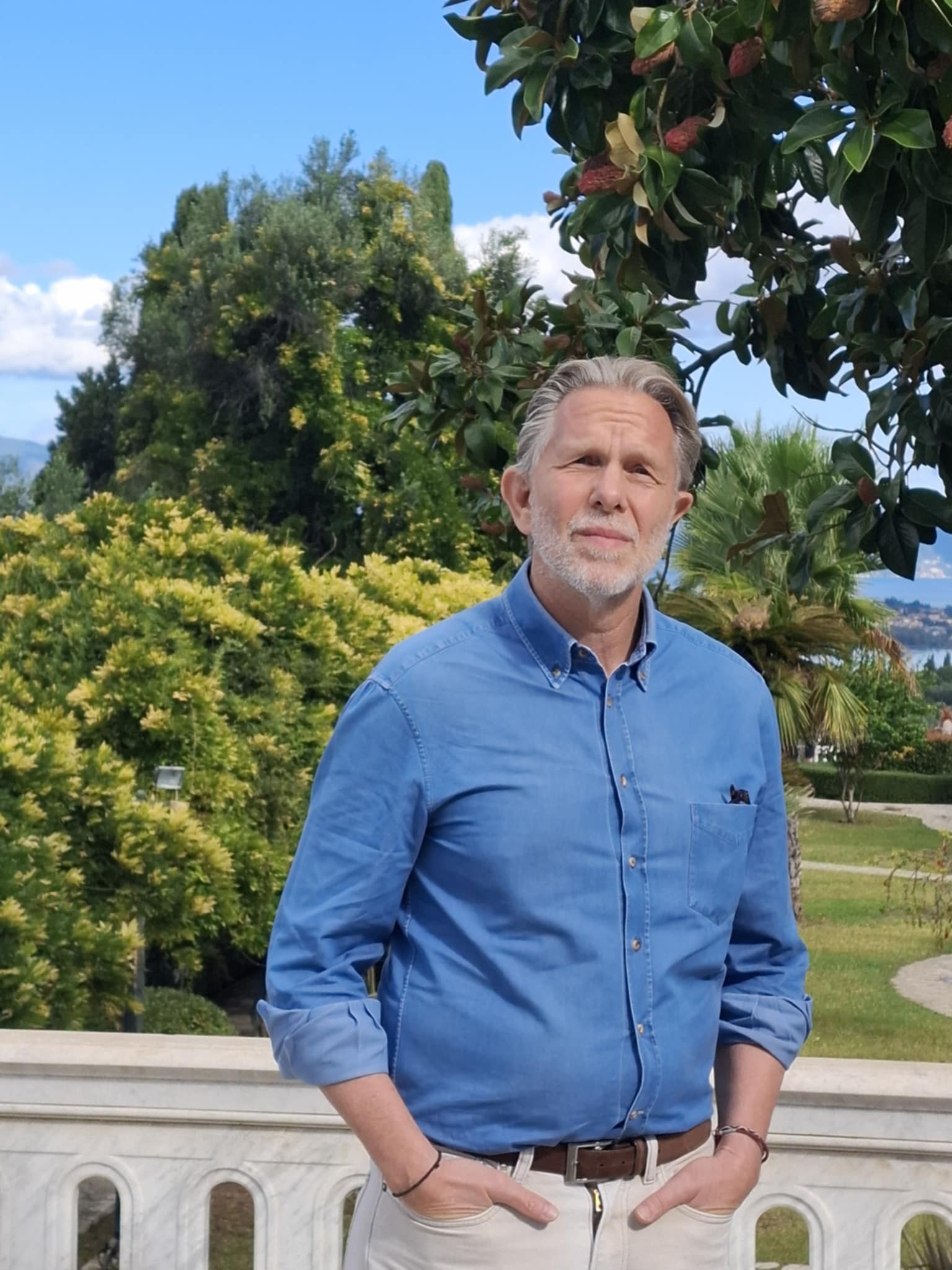 Επίσκεψη Παύλου Γερουλάνου στο Αχίλειο Κερκυρας