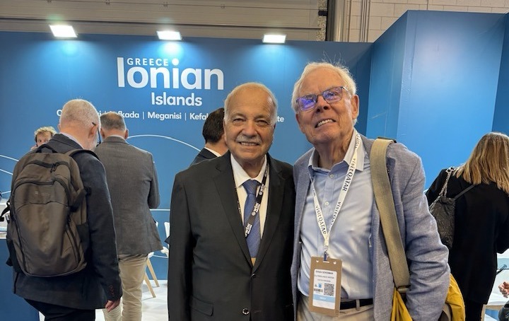Ο Σπύρος Γαλιατσάτος στη WTM Λονδίνου με τον Doug Goodman – Ένας παλιός φίλος της Κεφαλονιάς