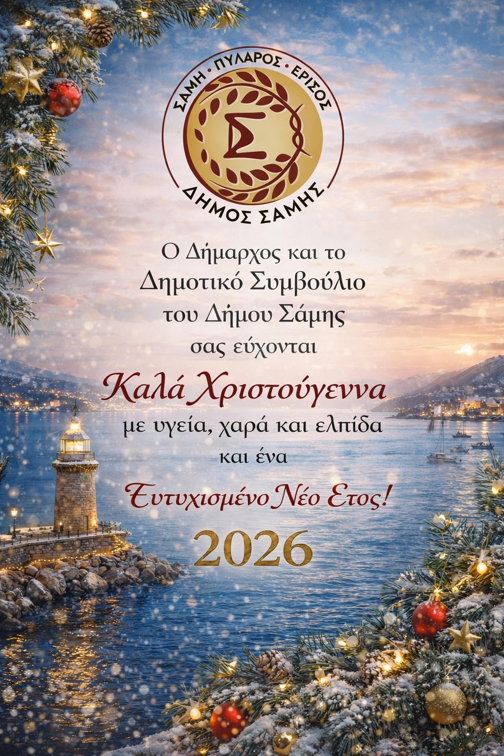 Δήμος Σάμης – Χριστουγεννιάτικη Κάρτα