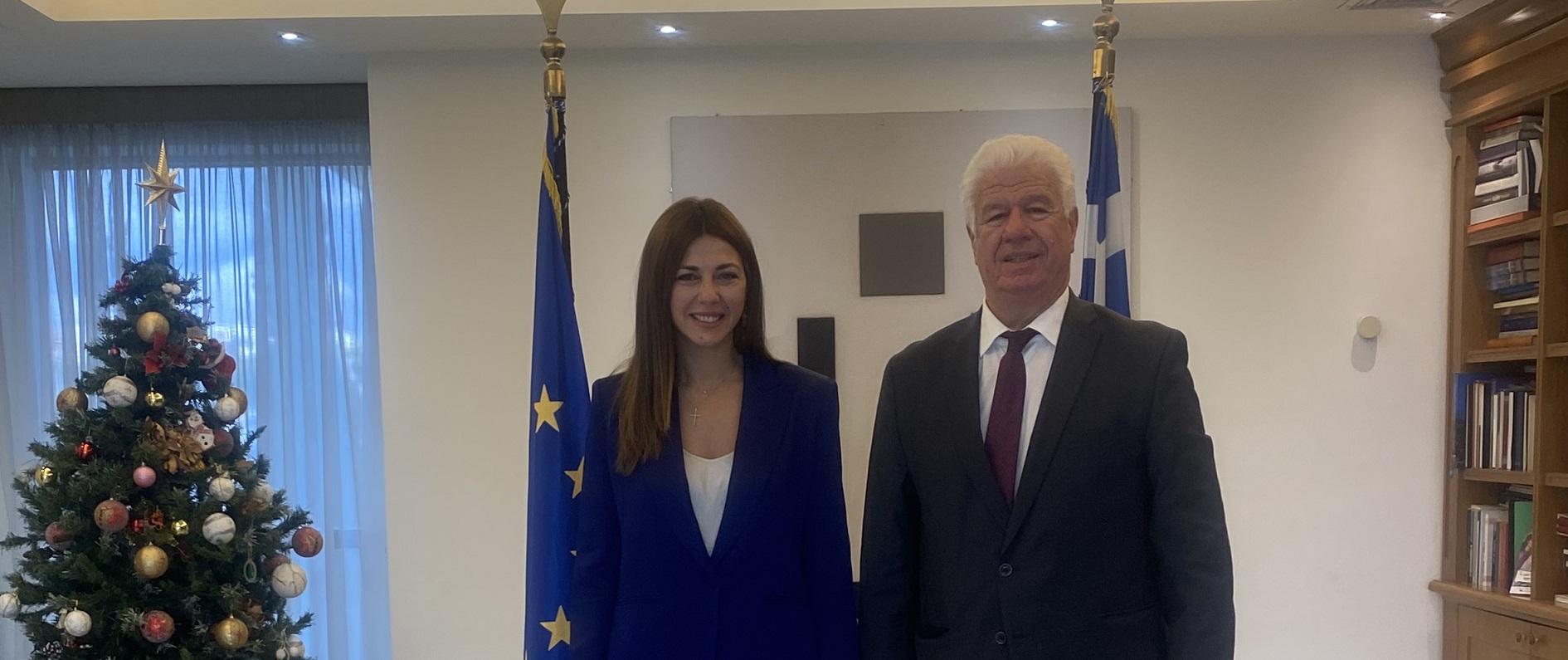 Επίσκεψη του Περιφερειάρχη Γιάννη Τρεπεκλή στην Υπουργό Παιδείας Σοφία Ζαχαράκη