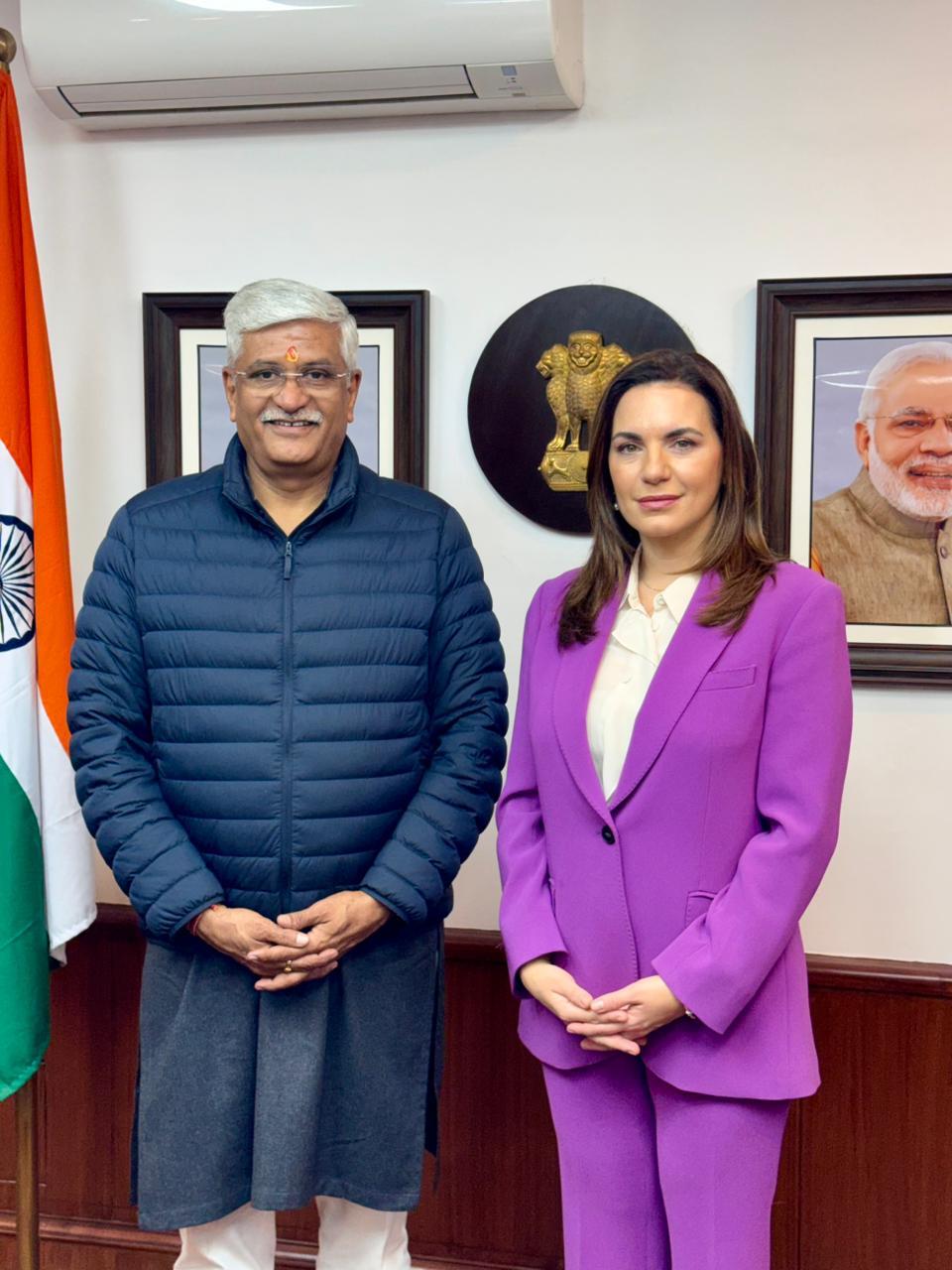 Στο Νέο Δελχί η Όλγα Κεφαλογιάννη με αφορμή την ιστορική πρώτη απευθείας αεροπορική σύνδεση της Ινδίας με την Ελλάδα