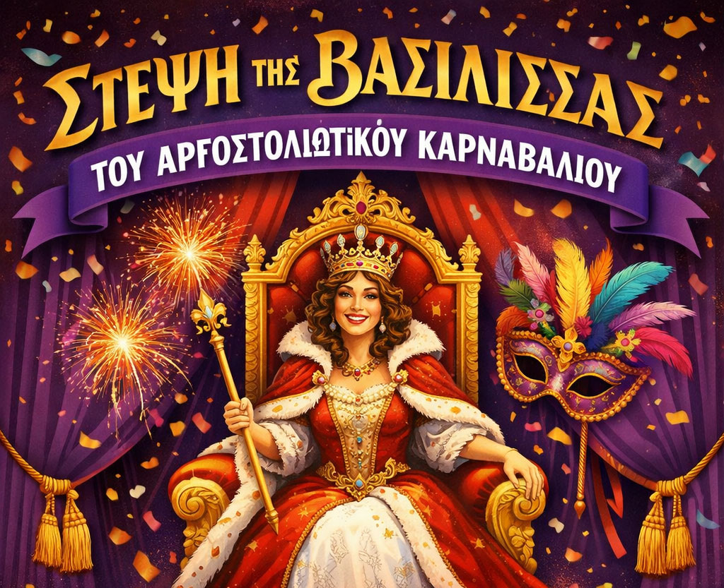 Αργοστολιώτικο Καρναβάλι 2026: To Σάββατο 14/2 η «Στέψη της Βασίλισσας» στο Δημοτικό Θέατρο Αργοστολίου