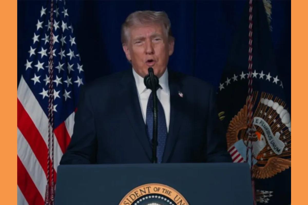 Live οι πρώτες απευθείας δηλώσεις Τραμπ για τον πόλεμο στο Ιράν