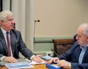 Συνάντηση εργασίας του Περιφερειάρχη Ιονίων Νήσων, Γιάννη Τρεπεκλή με τον Πρόεδρο του ΟΑΣΠ, καθηγητή Ευθύμη Λέκκα