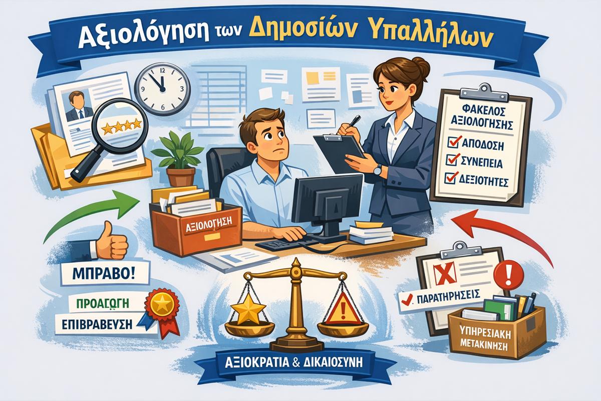 ΥΠΕΣ: Τελική προθεσμία για την αξιολόγηση των δημοσίων υπαλλήλων (εγκύκλιος)