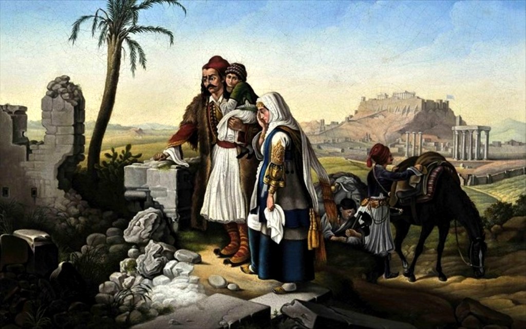 PETER VON HESS, Αθηναική οικογένεια στο καταστραμένο σπίτι της, (2)